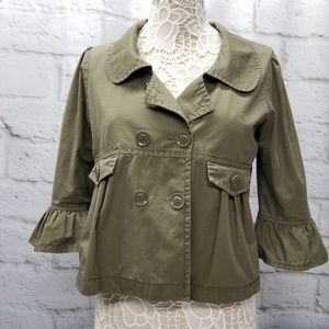 Wet Seal Cropped Trench Style Jacket